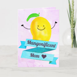 Positieve Mango Pun - Mangonificent Mom Kaart