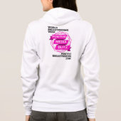 Positieve Media Blitz White Zip up Hoodie (Achterkant)