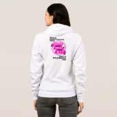 Positieve Media Blitz White Zip up Hoodie (Achterkant volledig)