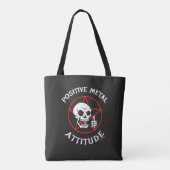 Positieve metaalhouding tote bag (Achterkant)