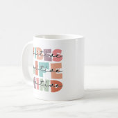 Positieve Mind Esthetische Typografie Mok (Voorkant links)