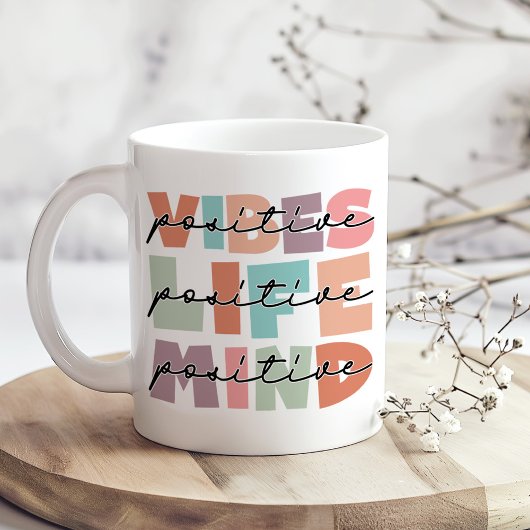 Positieve Mind Esthetische Typografie Mok