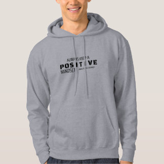Positieve mindset grijs Hoodie