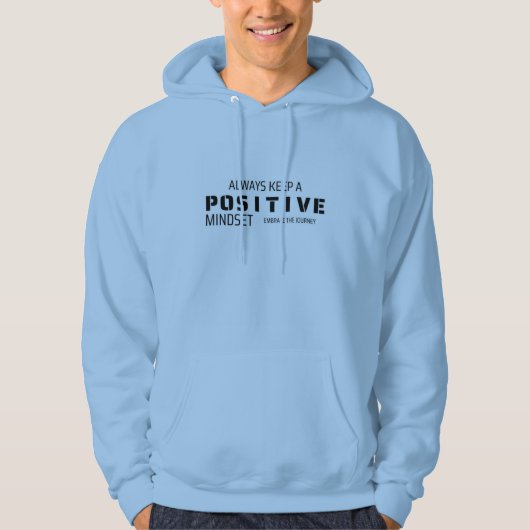 Positieve mindset Hoodie (Voorkant)