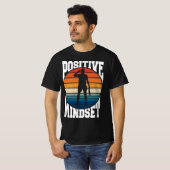Positieve Mindset Tennisser Retro Sunset T-shirt (Voorkant volledig)