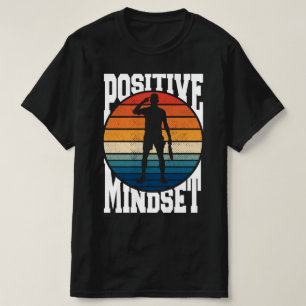 Positieve Mindset Tennisser Retro Sunset T-shirt