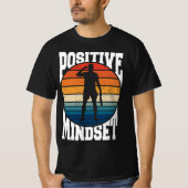 Positieve Mindset Tennisser Retro Sunset T-shirt (Voorkant)
