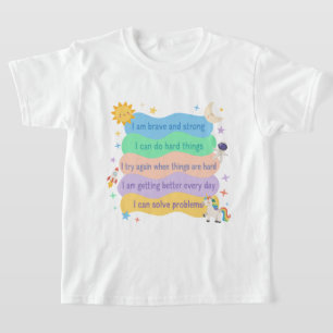 Positieve Moed Reminder voor Kleine Helden T-shirt