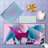 Positieve Motivatie Inspiratie Roze Abstract Bureaumat