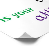 Positieve Motivatie prijsopgave behouden Poster (Hoek)