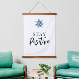 Positieve Motivatie Quote Wall Art Kantoor Decor Hangend Wandkleed