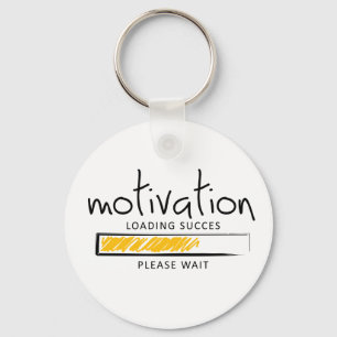 Positieve motivatie. Succes concept. Motivering Sleutelhanger