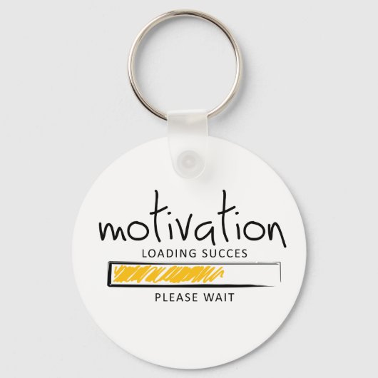 Positieve motivatie. Succes concept. Motivering Sleutelhanger (Voorkant)