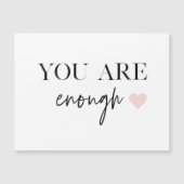 Positieve motivatie u bent genoeg Citaat (Voorkant)