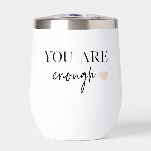 Positieve motivatie u bent genoeg Citaat (Voorkant)