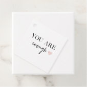 Positieve motivatie u bent genoeg Citaat Bedankjes Labels (In situ)