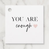 Positieve motivatie u bent genoeg Citaat Bedankjes Labels (Voorkant)