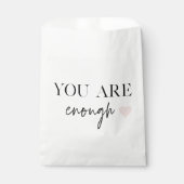 Positieve motivatie u bent genoeg Citaat Bedankzakje (Voorkant)