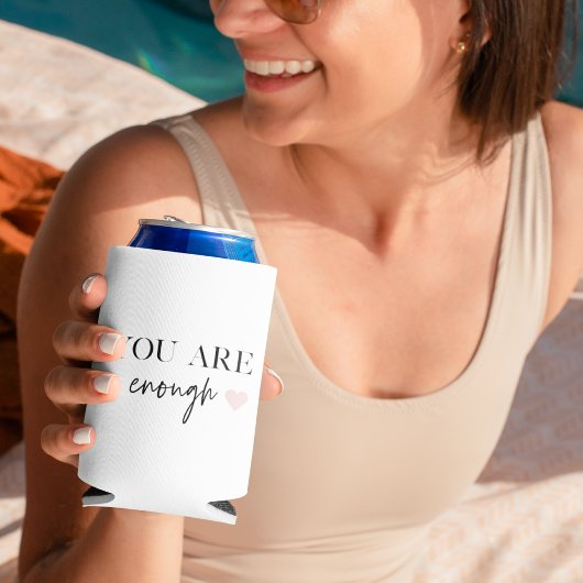 Positieve motivatie u bent genoeg Citaat Blikjeskoeler