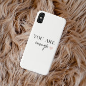 Positieve motivatie u bent genoeg Citaat Case-Mate iPhone Case