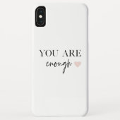 Positieve motivatie u bent genoeg Citaat Case-Mate iPhone Case (Achterkant)