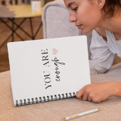 Positieve motivatie u bent genoeg Citaat Notitieboek