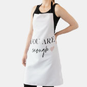 Positieve motivatie u bent genoeg Citaat Schort (Insitu)