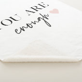 Positieve motivatie u bent genoeg Citaat Sherpa Deken (3/4)