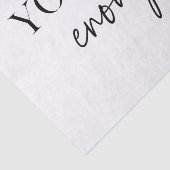 Positieve motivatie u bent genoeg Citaat Tissuepapier (Detail)