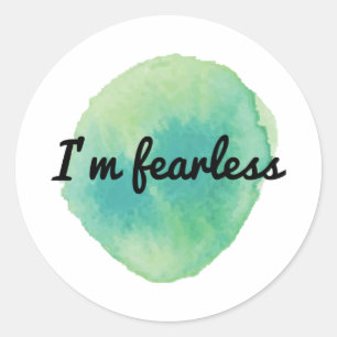 positieve motivatie vibes voor zelfaanvaarding ronde sticker