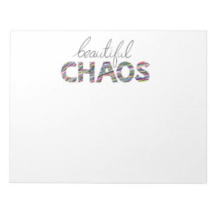 Positieve Motiverende Tekst Mooie Chaos Notitieblok