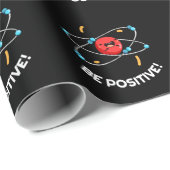 Positieve natuurkunde Atom Pun Dark BG Cadeaupapier (Rol Hoek)