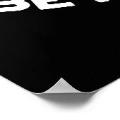 Positieve natuurkunde Atom Pun Dark BG Poster (Hoek)