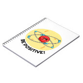 Positieve natuurkunde Atom Pun Notitieboek (Linkerzijde)