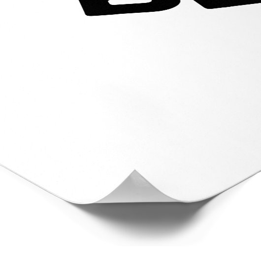 Positieve natuurkunde Atom Pun Poster (Hoek)