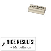 Positieve "NICE RESULTS!" Educator Rubber Stamp Rubberstempel (Gestempeld)