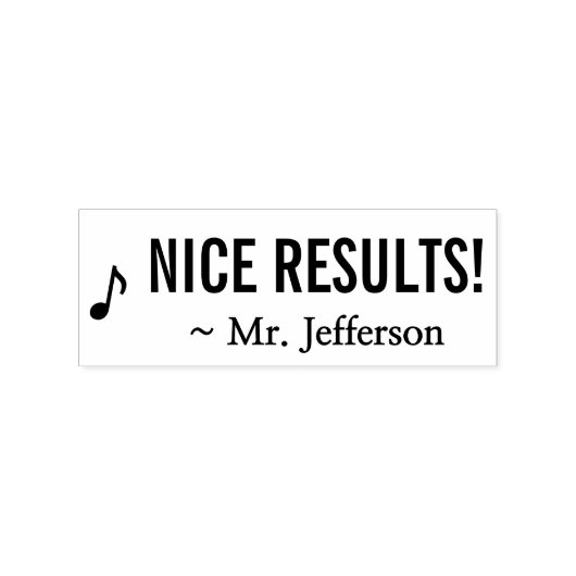 Positieve "NICE RESULTS!" Educator Rubber Stamp Rubberstempel (Afrduk)