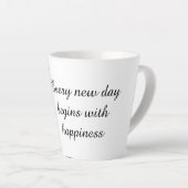 Positieve Ochtendbeker Latte Mok (Rechterhoek)