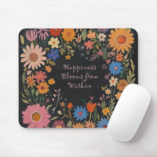 Positieve offerte Mousepad - Floral Muismat (Met muis)