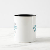 Positieve offertes tweekleurige koffiemok (Center)