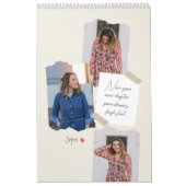 Positieve opmerkingen Gepersonaliseerde fotokalend Kalender (Hoes)