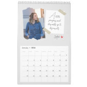 Positieve opmerkingen Gepersonaliseerde fotokalend Kalender (Jan 2026)