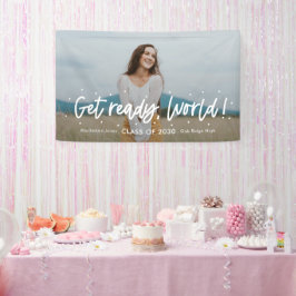 Positieve Outlook BEWERKBARE KLEUR Afstudeerbanner Spandoek