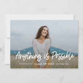 Positieve Outlook Editable Color Afstuderen Invita Kaart