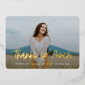 Positieve Outlook Folie Afstuderen Hartelijk dank Folie Uitnodiging (Voorkant)