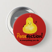 Positieve paardenpun - Pearfectie Ronde Button 7,6 Cm (Voorkant /achterkant)