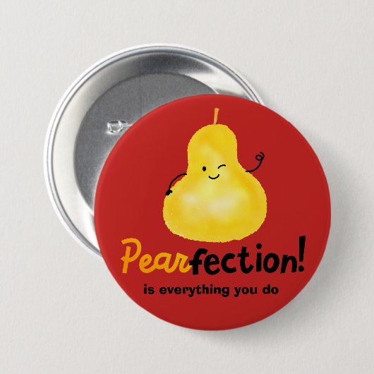 Positieve paardenpun - Pearfectie Ronde Button 7,6 Cm (Voorkant /achterkant)