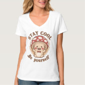 positieve paddestoel t-shirt (Voorkant)
