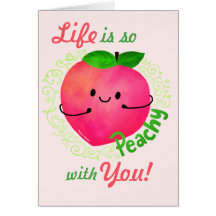 Positieve peach pun - peachy