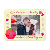 Positieve peach pun - peachy magneet (Horizontaal)